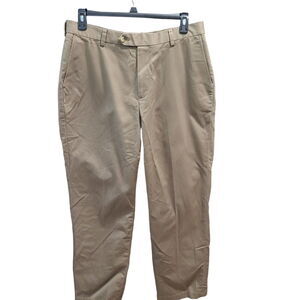 Jos. A. Bank Mens Pants Khaki Size 36Wx32L 100% Cotton Pockets Belt Loops Zipper